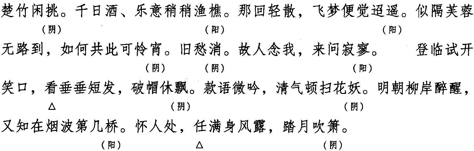 《瑶台聚八仙》词牌|格律|词趣|词谱|词例